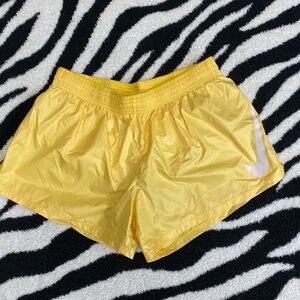 Nike Women's Yellow Athletic Shorts